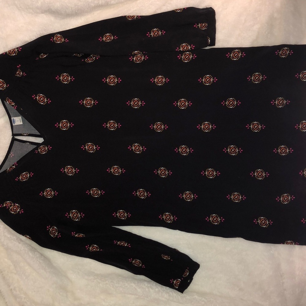 short black printed dress